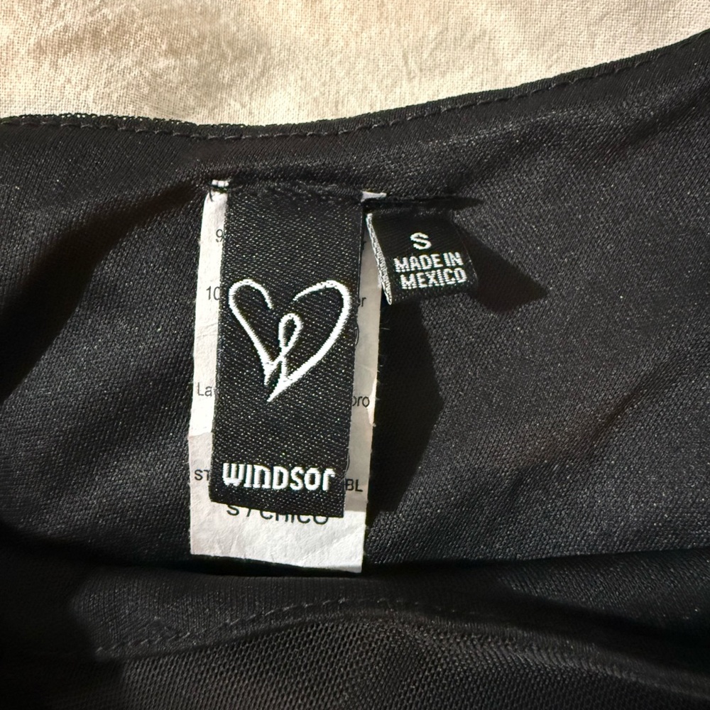 Windsor Black One-Shoulder Ruffle Dress - Picture 3 of 3